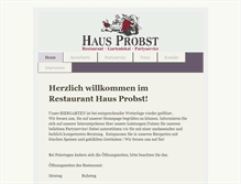 Tablet Screenshot of hausprobst.de